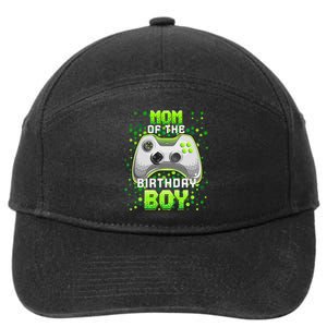 Mom of the Birthday Matching Video Gamer Birthday Party 7-Panel Snapback Hat