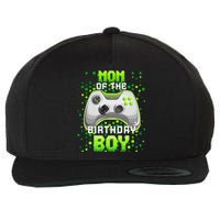 Mom of the Birthday Matching Video Gamer Birthday Party Wool Snapback Cap