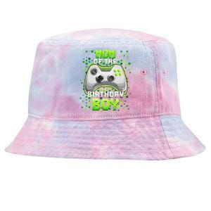 Mom of the Birthday Matching Video Gamer Birthday Party Tie-Dyed Bucket Hat