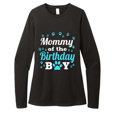 Mommy Of The Birthday Boy Dog Paw Bday Party Celebration Womens CVC Long Sleeve Shirt