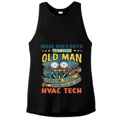 Move Overlet This Old Man Show You How To Be An Hvac Ladies PosiCharge Tri-Blend Wicking Tank