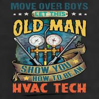 Move Overlet This Old Man Show You How To Be An Hvac 7 Panel Mesh Trucker Snapback Hat