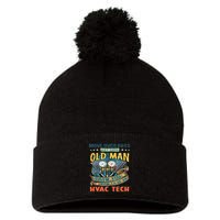 Move Overlet This Old Man Show You How To Be An Hvac Pom Pom 12in Knit Beanie