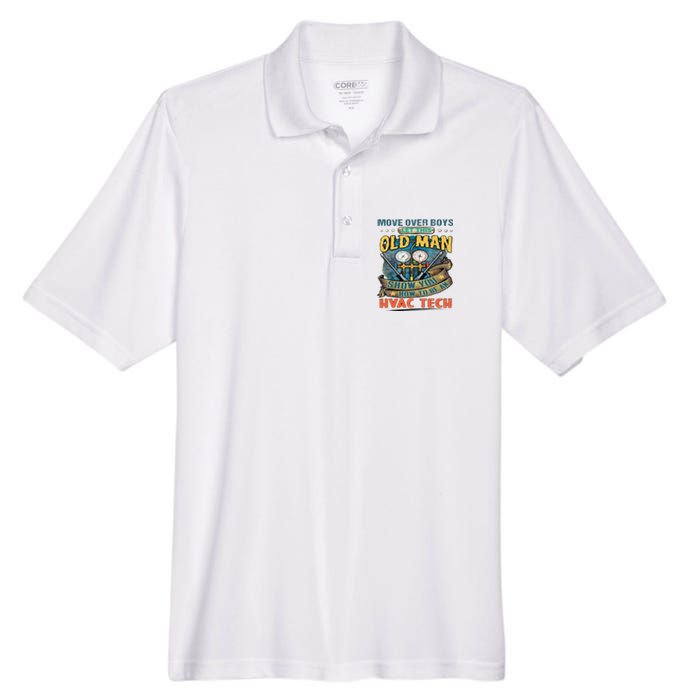 Move Overlet This Old Man Show You How To Be An Hvac Men's Origin Performance Pique Polo