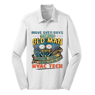 Move Overlet This Old Man Show You How To Be An Hvac Silk Touch Performance Long Sleeve Polo