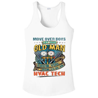 Move Overlet This Old Man Show You How To Be An Hvac Ladies PosiCharge Competitor Racerback Tank