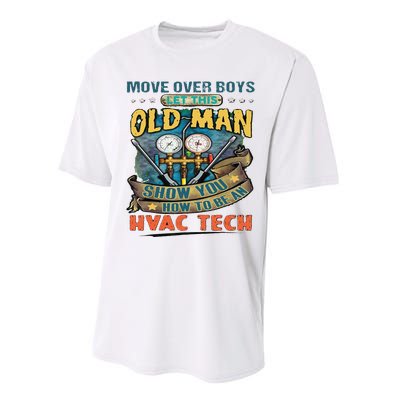 Move Overlet This Old Man Show You How To Be An Hvac Performance Sprint T-Shirt