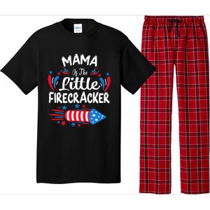 Mama Of The Little Firecracker 4th Of July Birthday Party Cool Gift Pajama Set