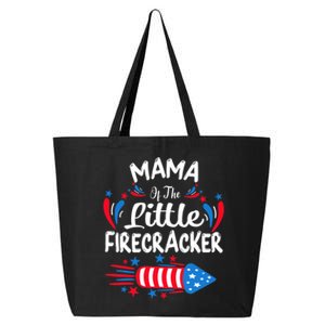 Mama Of The Little Firecracker 4th Of July Birthday Party Cool Gift 25L Jumbo Tote