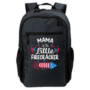 Mama Of The Little Firecracker 4th Of July Birthday Party Cool Gift Daily Commute Backpack