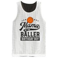 Mama Of The Baller Birthday Mom Basketball Themed Party Mesh Reversible Basketball Jersey Tank