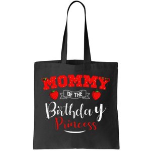 Mommy Of The Birthday Princess Strawberry Theme Bday Party Tote Bag