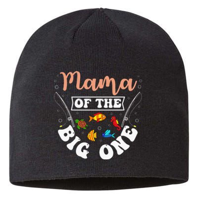 Mama Of The Big One Fishing Birthday Party Bday Sustainable Beanie