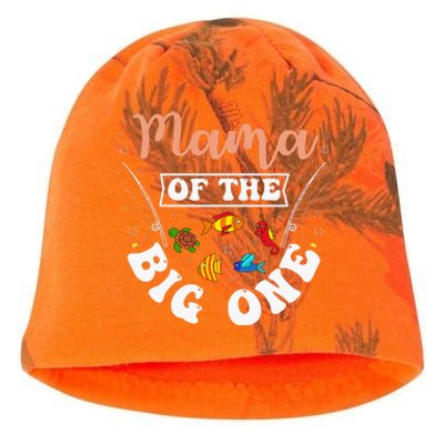 Mama Of The Big One Fishing Birthday Party Bday Kati - Camo Knit Beanie