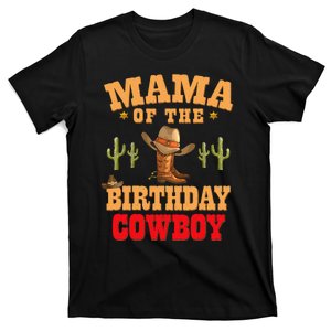 Mama Of The Birthday Cowboy Themed Birthday T-Shirt