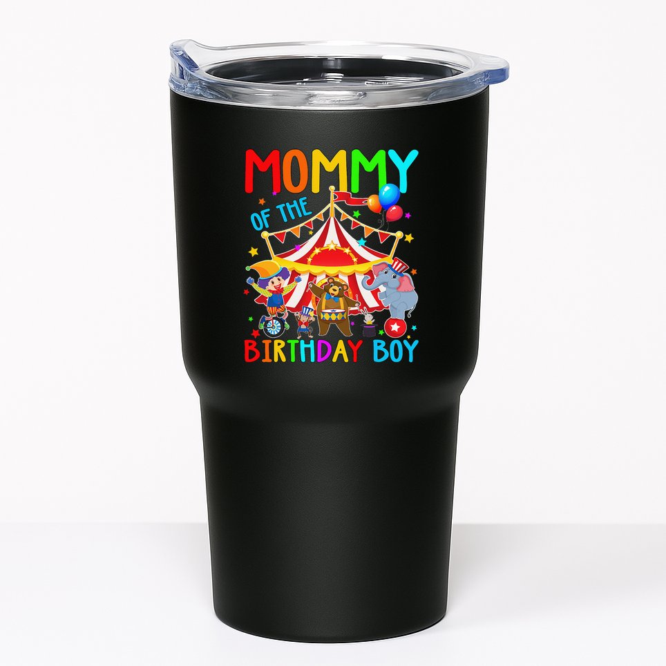 Mommy Of The Birthday Carnival Circus Themed Family Bday Tumbler