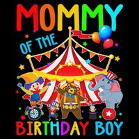 Mommy Of The Birthday Carnival Circus Themed Family Bday Zip Tote Bag