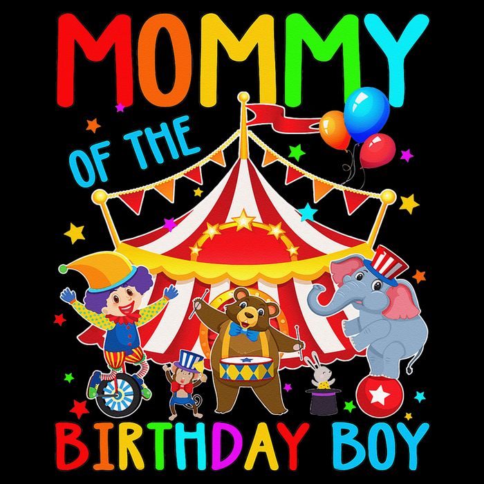 Mommy Of The Birthday Carnival Circus Themed Family Bday Zip Tote Bag