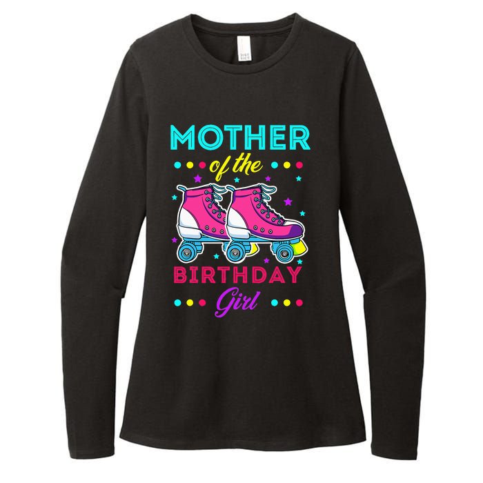 Mother of the Birthday Roller Skates Bday Skating Theme Womens CVC Long Sleeve Shirt