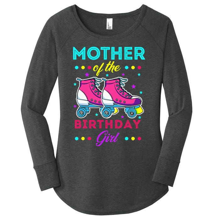 Mother of the Birthday Roller Skates Bday Skating Theme Women's Perfect Tri Tunic Long Sleeve Shirt