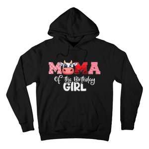 Mama of The Birthday Cow Family Cow Farm Matching Hoodie