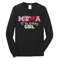 Mama of The Birthday Cow Family Cow Farm Matching Long Sleeve Shirt