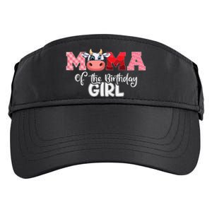 Mama of The Birthday Cow Family Cow Farm Matching Adult Drive Performance Visor