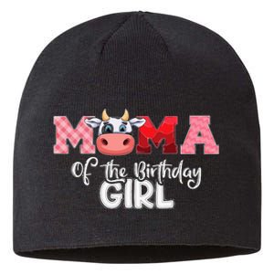 Mama of The Birthday Cow Family Cow Farm Matching Sustainable Beanie