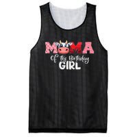 Mama of The Birthday Cow Family Cow Farm Matching Mesh Reversible Basketball Jersey Tank