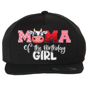 Mama of The Birthday Cow Family Cow Farm Matching Wool Snapback Cap