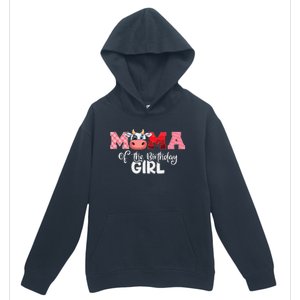 Mama of The Birthday Cow Family Cow Farm Matching Urban Pullover Hoodie