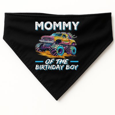 Mommy Of The Birthday Boy Monster Truck Birthday First Bday USA-Made Doggie Bandana