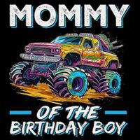 Mommy Of The Birthday Boy Monster Truck Birthday First Bday Cooling Performance Crew T-Shirt