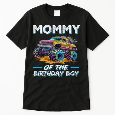 Mommy Of The Birthday Boy Monster Truck Birthday First Bday Tall T-Shirt