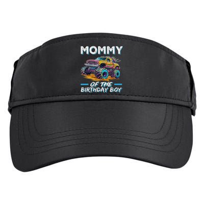 Mommy Of The Birthday Boy Monster Truck Birthday First Bday Adult Drive Performance Visor