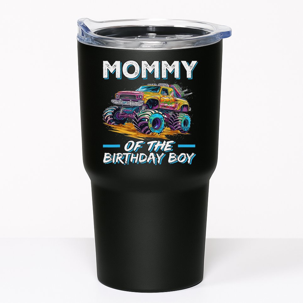 Mommy Of The Birthday Boy Monster Truck Birthday First Bday Tumbler