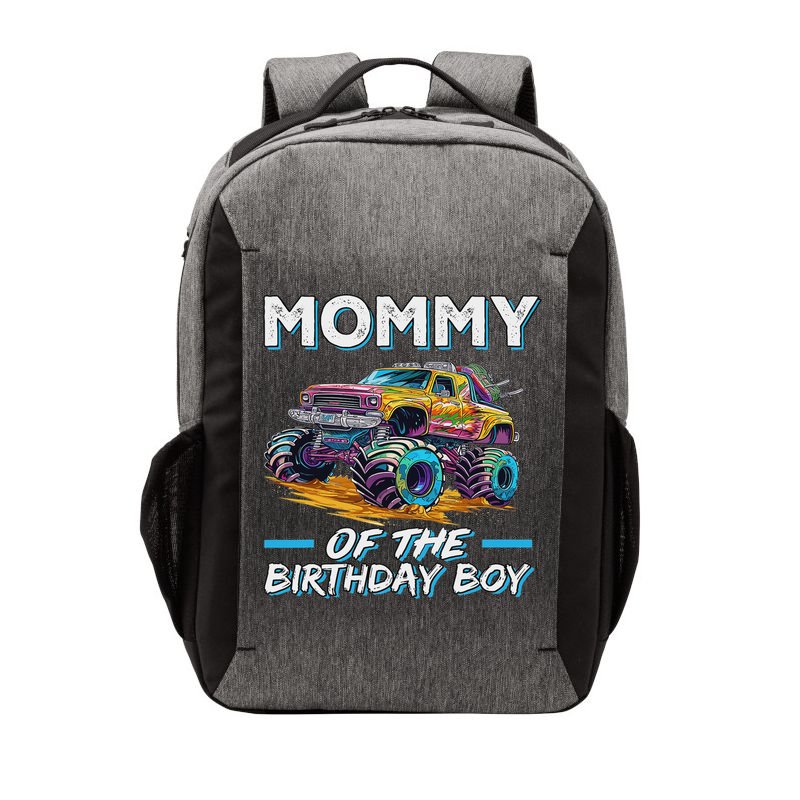 Mommy Of The Birthday Boy Monster Truck Birthday First Bday Vector Backpack