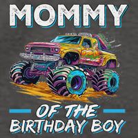 Mommy Of The Birthday Boy Monster Truck Birthday First Bday Vector Backpack