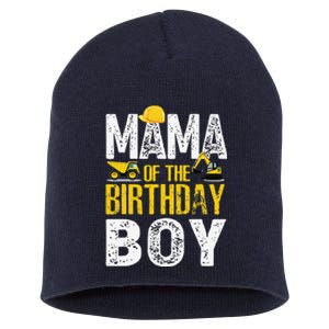 Mama Of The Bday Bboy Construction Bday Party Hat Short Acrylic Beanie