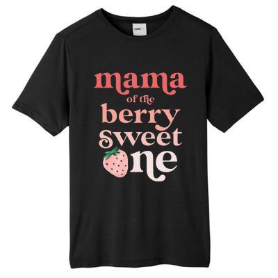 Mama of the Berry Sweet One Strawberry First Birthday 1st Tall Fusion ChromaSoft Performance T-Shirt