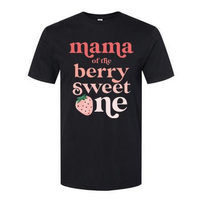 Mama of the Berry Sweet One Strawberry First Birthday 1st Softstyle® CVC T-Shirt