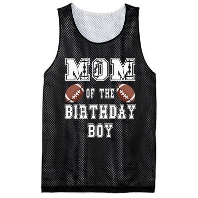 Mom Of The Birthday Boy Football Lover Family Birthday Mesh Reversible Basketball Jersey Tank