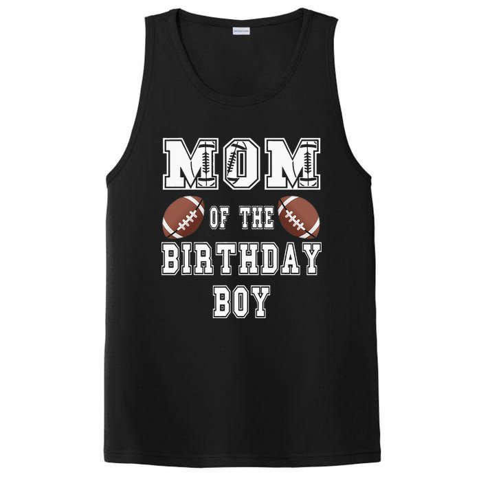 Mom Of The Birthday Boy Football Lover Family Birthday PosiCharge Competitor Tank