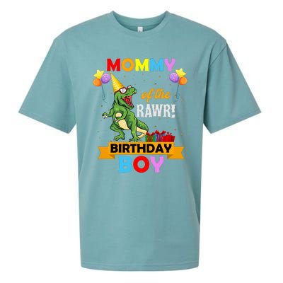 MOMMY OF THE RAWR BIRTHDAY BOY Sueded Cloud Jersey T-Shirt