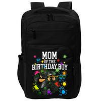 Mom Of The Birthday Boy Paintball Sport Matching Family Impact Tech Backpack