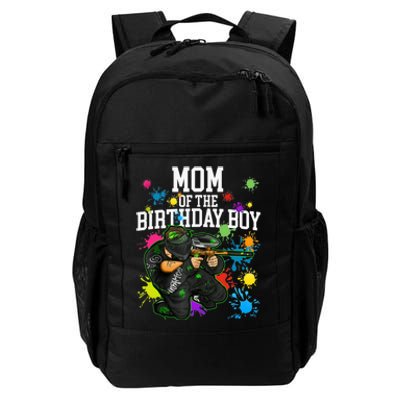 Mom Of The Birthday Boy Paintball Sport Matching Family Daily Commute Backpack