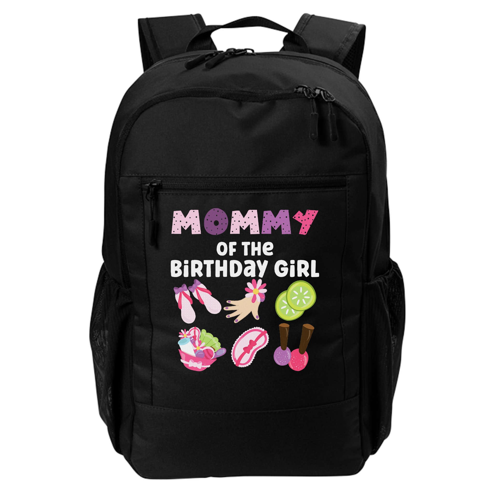 Mommy Of The Birthday Girl Spa Themed Party Matching Backpack