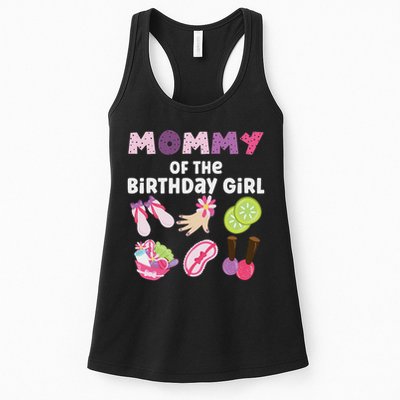 Mommy Of The Birthday Girl Spa Themed Party Matching Womens Tank Top