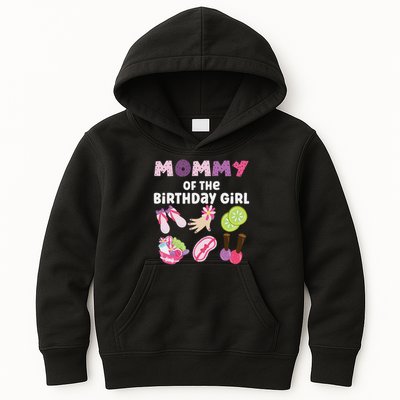 Mommy Of The Birthday Girl Spa Themed Party Matching Kids Hoodie