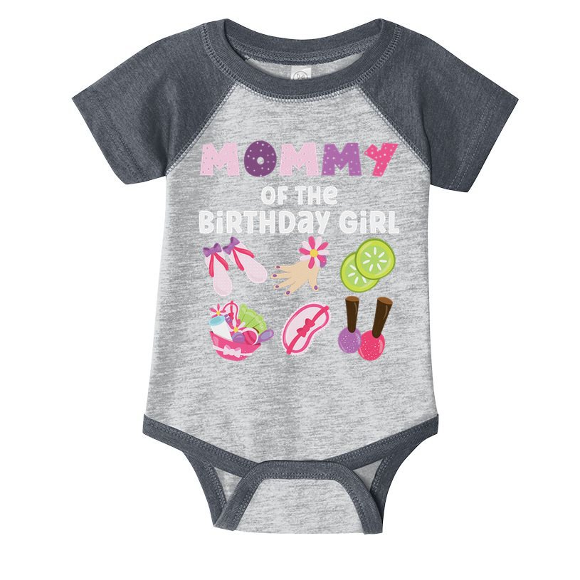 Mommy Of The Birthday Girl Spa Themed Party Matching Infant Baby Jersey Bodysuit
